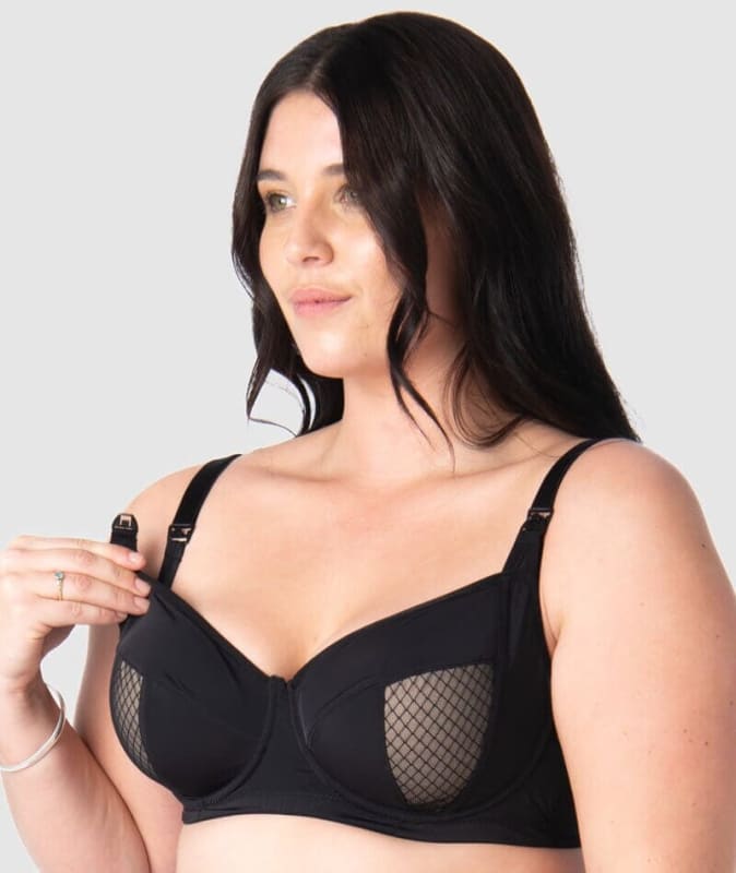 Hotmilk Enlighten Balconette Nursing Bra - Black Bras 