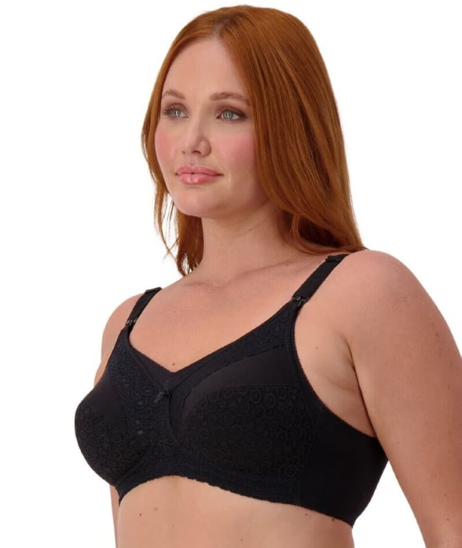 Triumph Lace Maternity Wire-Free Bra - Black Bras
