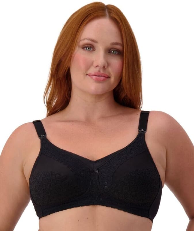 Triumph Lace Maternity Wire-Free Bra - Black Bras