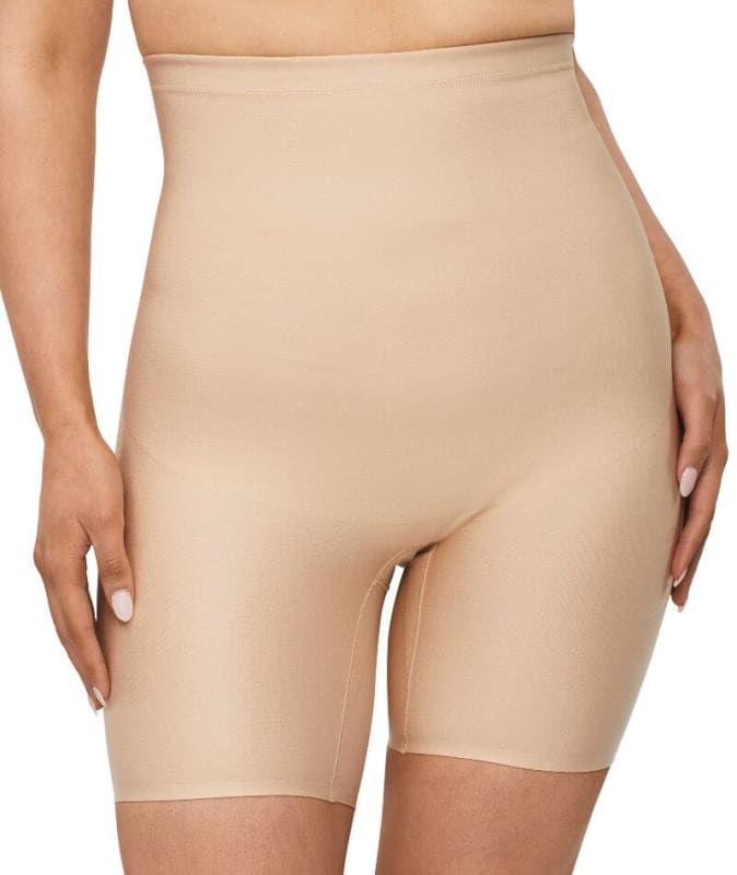 Nancy Ganz X-Factor High Waisted Thigh Shaper Short - Warm Taupe Shapewear