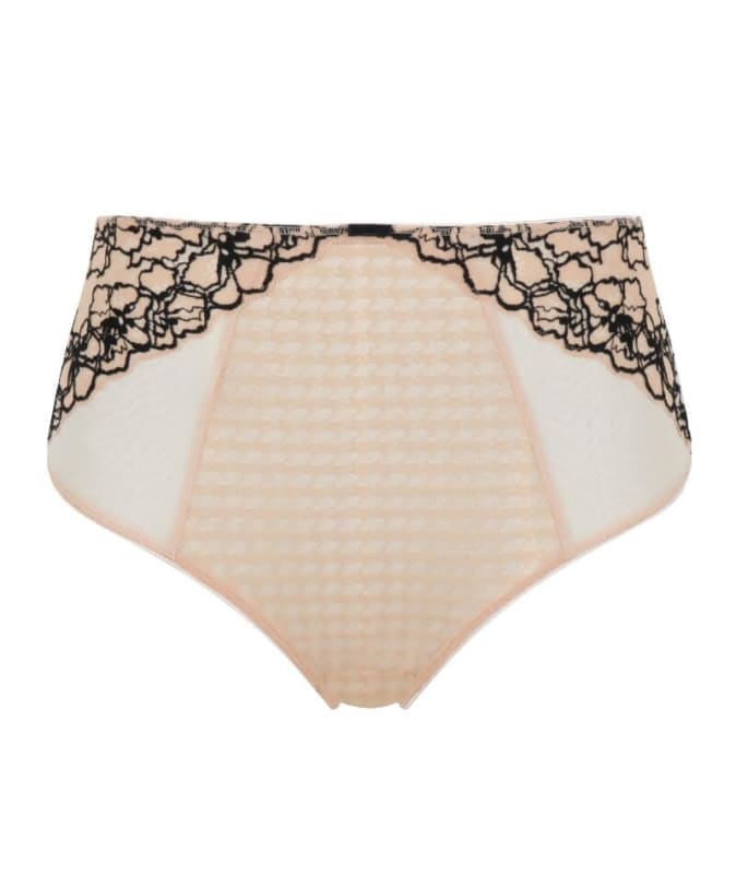 Panache Envy Deep Brief - Sand/Black Knickers