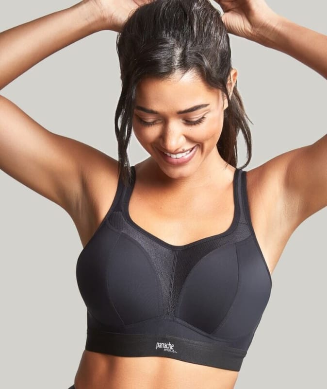 Panache Sport Wire-free Sports Bra - Black Bras