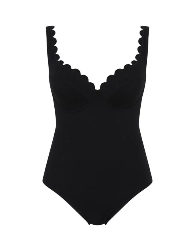 Panache Swimwear Spirit Rita Plunge One Piece Swimsuit - Black Swim