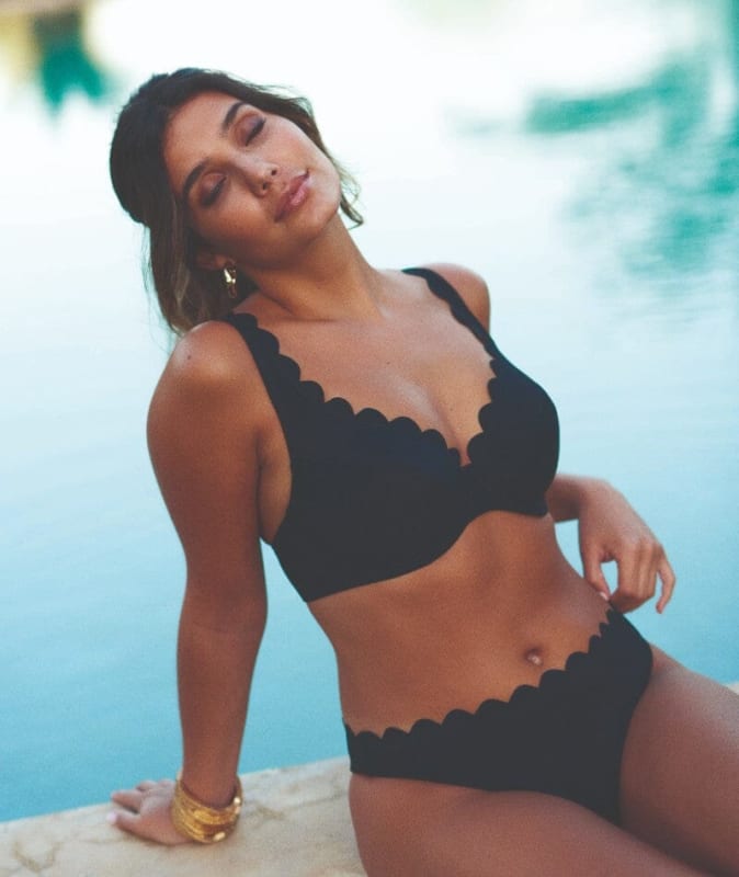 Panache Swimwear Spirit Lauren Plunge Bikini Top - Black Swim