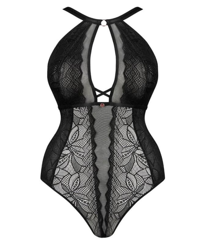 Scantilly Opulence Stretch Lace Bodysuit - Black Bodysuits & Basques