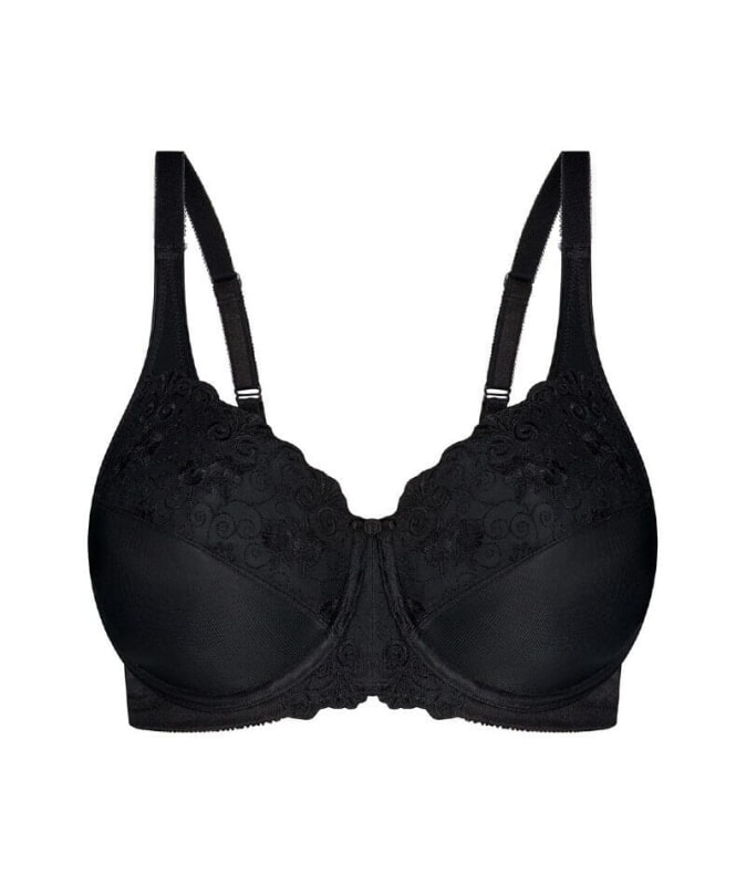 Triumph Embroidered Minimizer Bra - Black Bras 