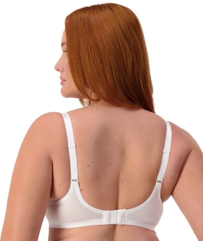 Triumph Embroidered Minimizer Bra - White Bras