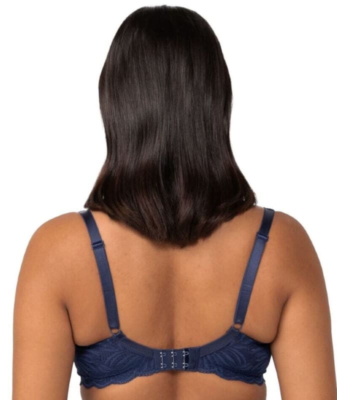 Triumph Essential Lace Balconette Bra - Navy Blue Bras 