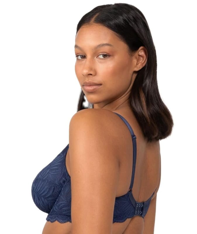Triumph Essential Lace Balconette Bra - Navy Blue Bras 