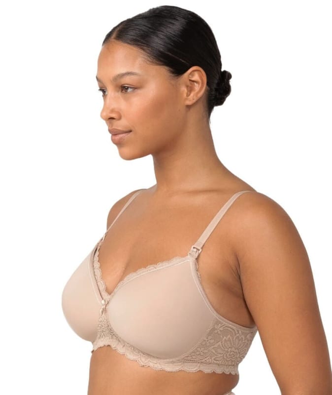 Triumph Gorgeous Mama Lace Maternity & Nursing Wire-free Bra - Nude Bras 