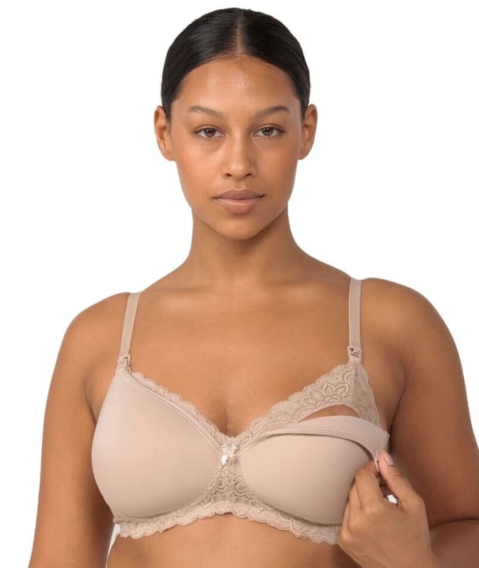 Triumph Gorgeous Mama Lace Maternity & Nursing Wire-free Bra - Nude Bras