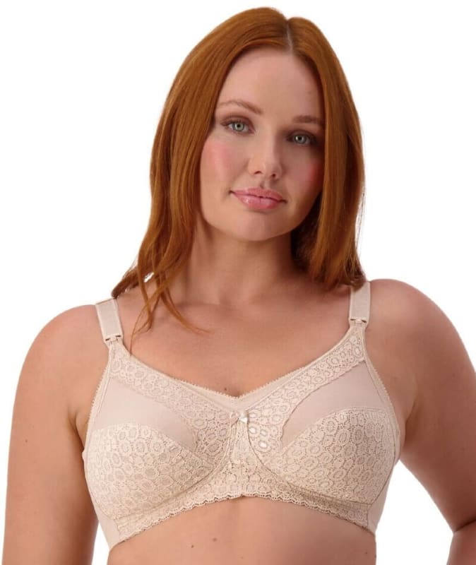 Triumph Lace Maternity Wire-Free Bra - Nude Bras
