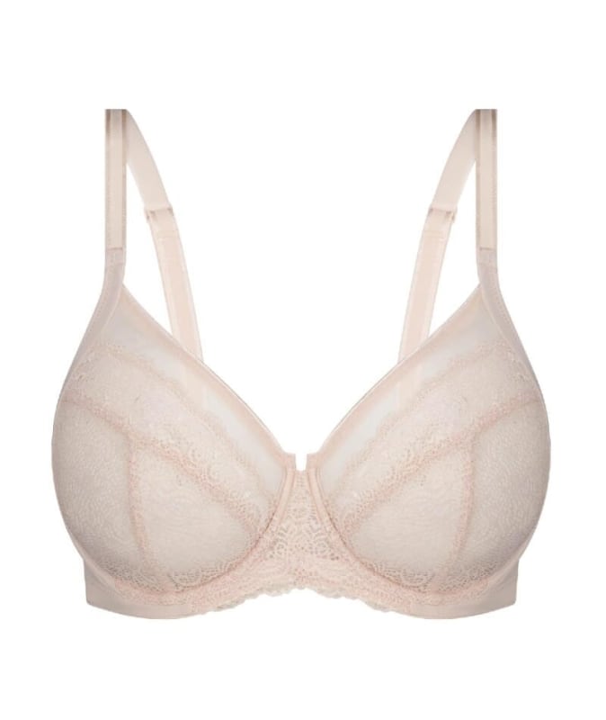 Triumph Sheer Balconette Bra - Nude Pink Bras 