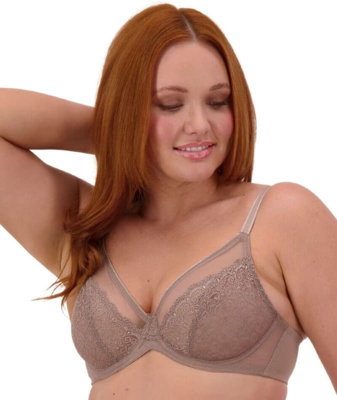 Triumph Sheer Minimizer Bra - Mocca Bras