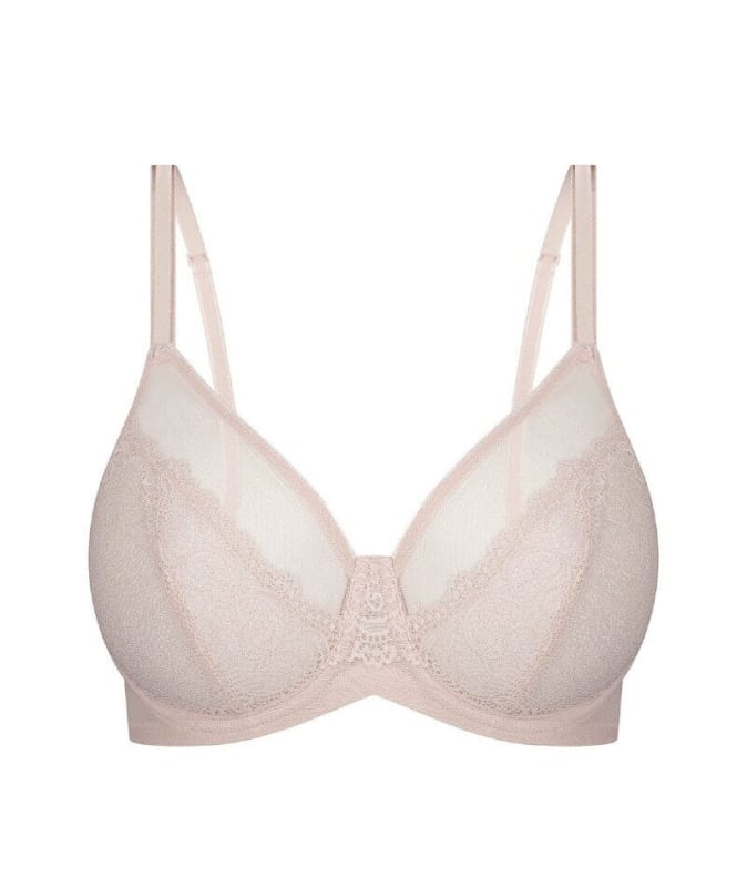 Triumph Sheer Minimizer Bra - Nude Pink Bras 