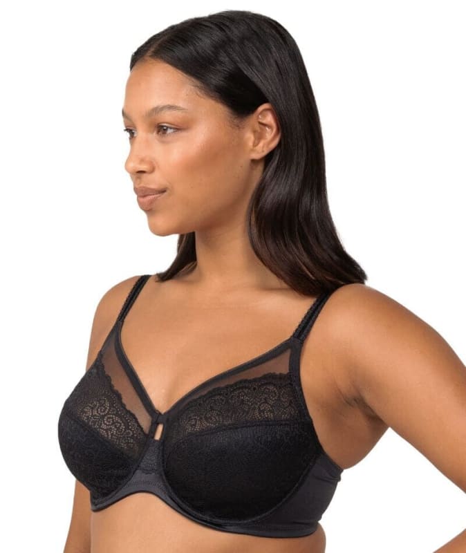 Triumph Sheer Underwired Bra - Black Bras 