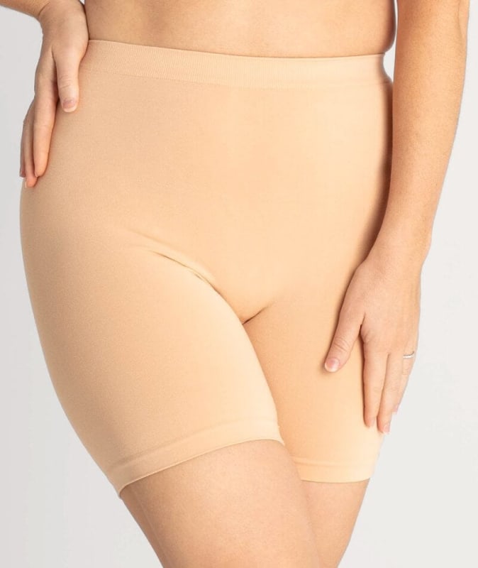 Underbliss Seamless Bamboo Blend Anti-Chafing Shorts - Frappe Shapewear 
