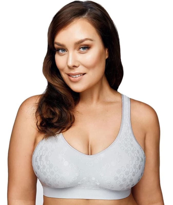 Playtex Comfort Revolution Dot Wire Free Bra - Crystal Grey Bras S
