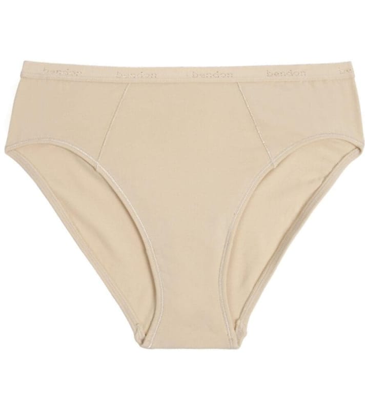 Bendon Body Cotton High Cut Brief - Natural Knickers 