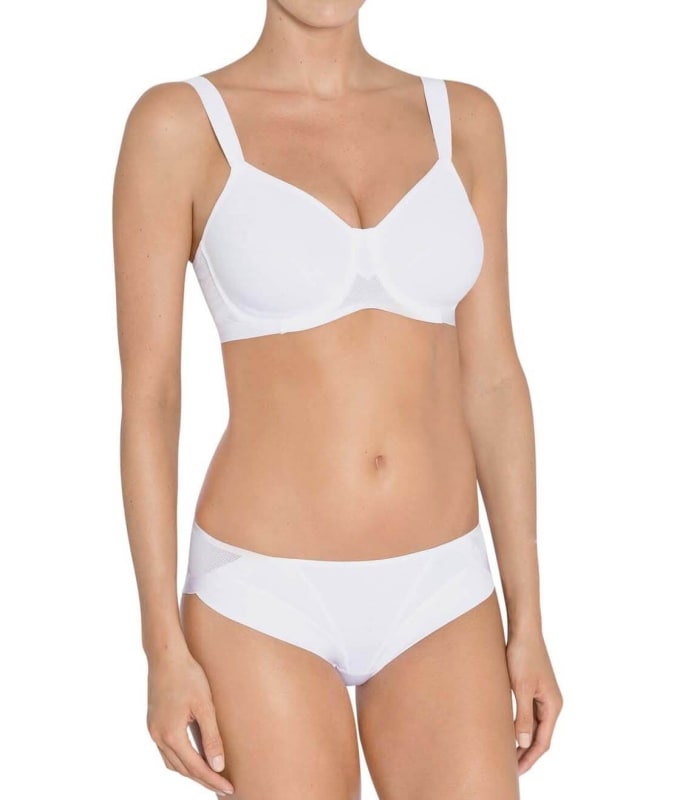 Triumph Airy Sensation Minimizer Bra - White Bras 