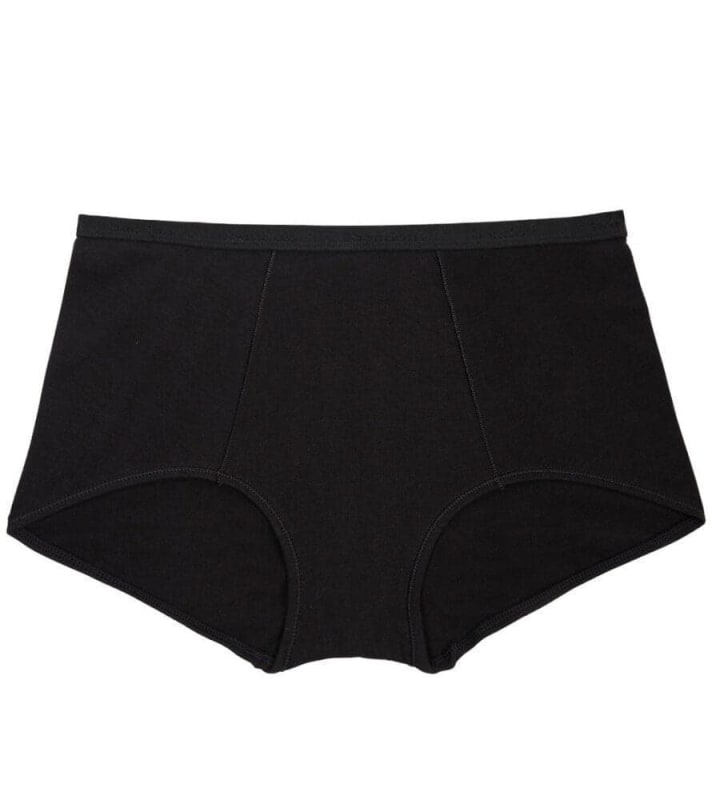 Bendon Body Cotton Trouser Brief - Black Knickers 