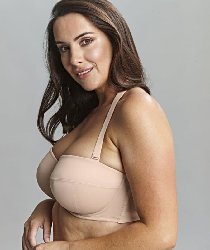 Sculptresse Dana Strapless Moulded Underwired Bra - Linen 