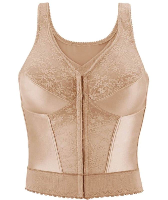 Exquisite Form Fully Front Close Longline Posture - Rose Beige Bras