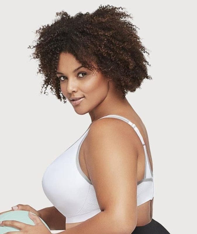 Glamorise High Impact Seamless Sports Bra White Bras