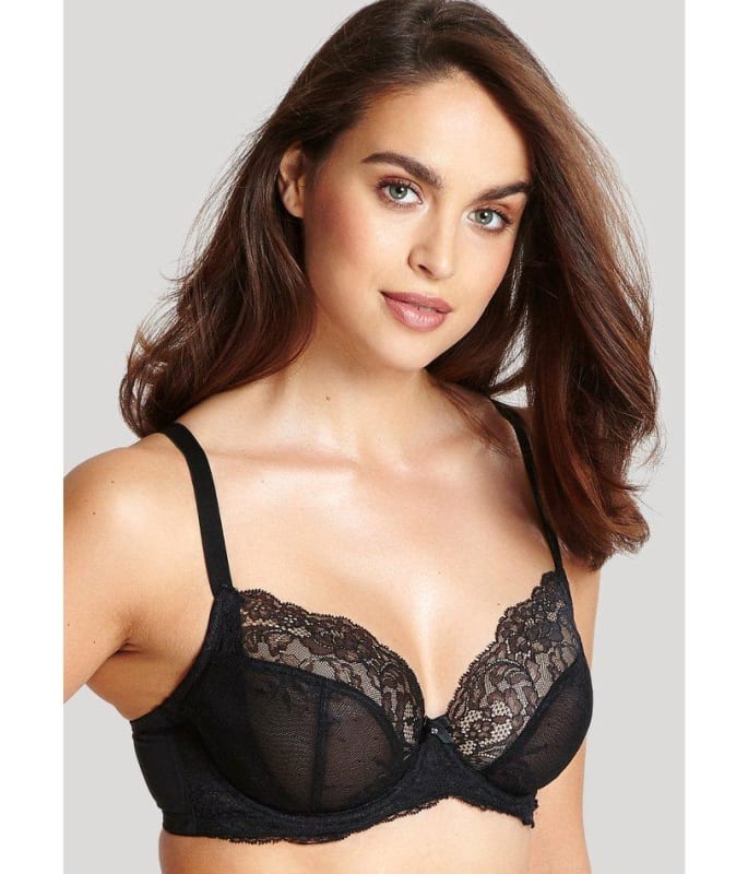 Panache Ana Underwired Plunge Bra - Black