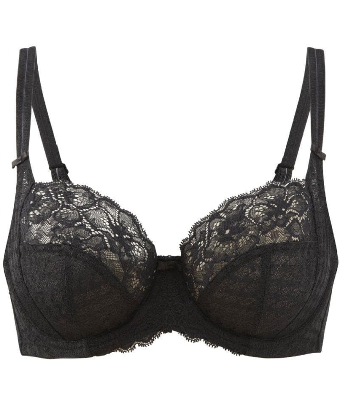 Panache Envy Underwired Balconnet Bra - Black