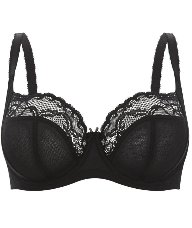 Panache Jasmine Underwired Balconnet Bra - Black