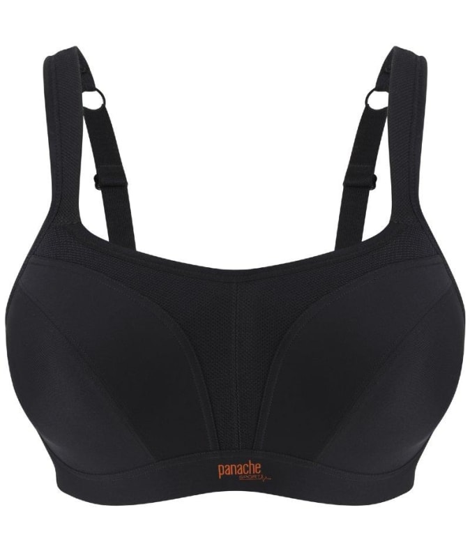 Panache Sport Underwired Sports Bra Black - Black Bras 