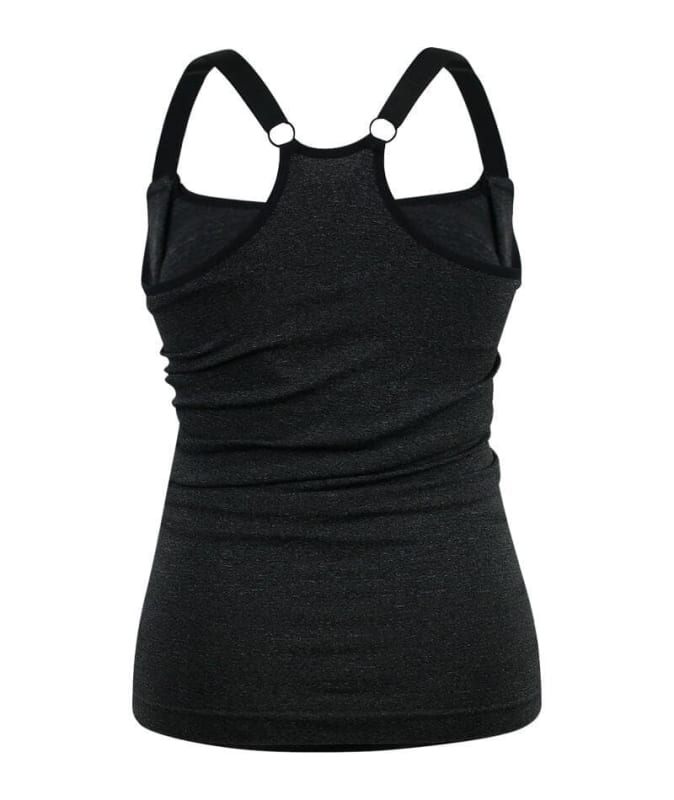 Sugar Candy Fuller Bust Seamless F-HH Cup Lounge Tank - Charcoal Sleep 