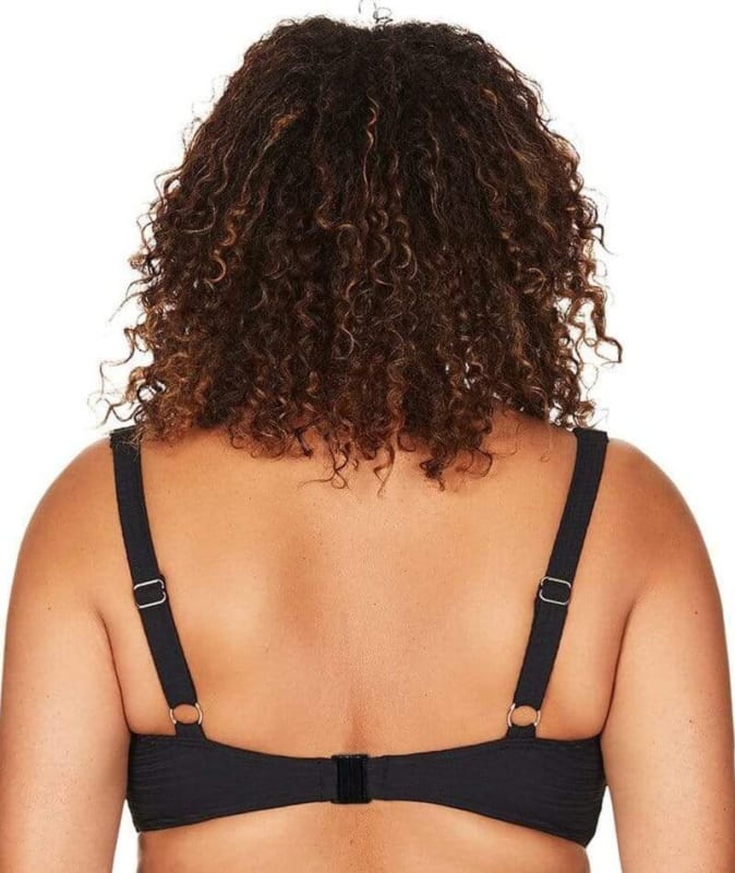 Artesands Aria Botticelli Twist Front C-DD Cup Bikini Top - Black Swim 