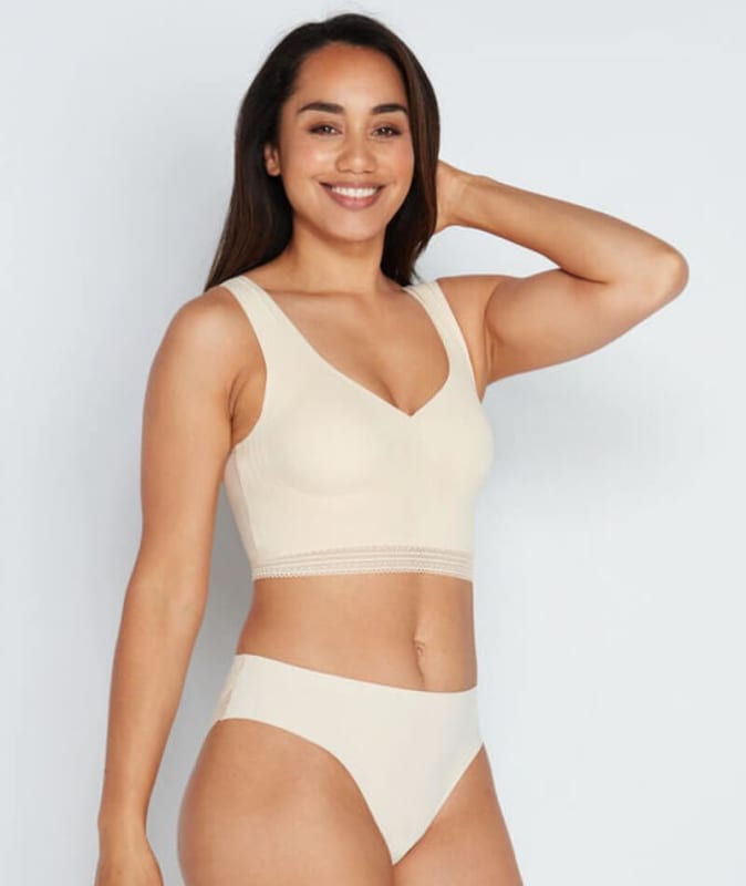 Bendon Comfit Collection Crop Top Bra - Novelle Peach Bras 