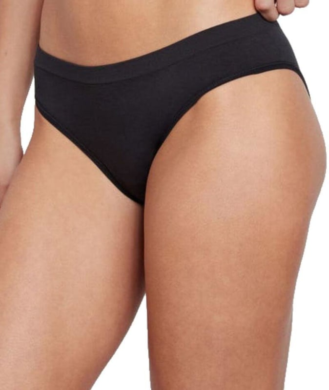 Bendon Everyday Seamless Bikini Brief - Black Knickers S Black
