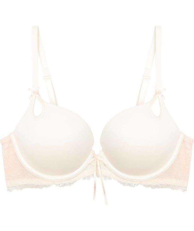 Bendon Me Keyhole Boost Bra - Pristine/Silver Peony Bras 