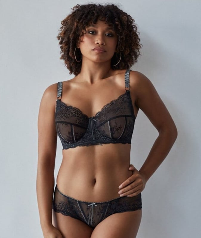 Me. by Bendon Sofia Underwire Bra - Jet/Pewter Bras