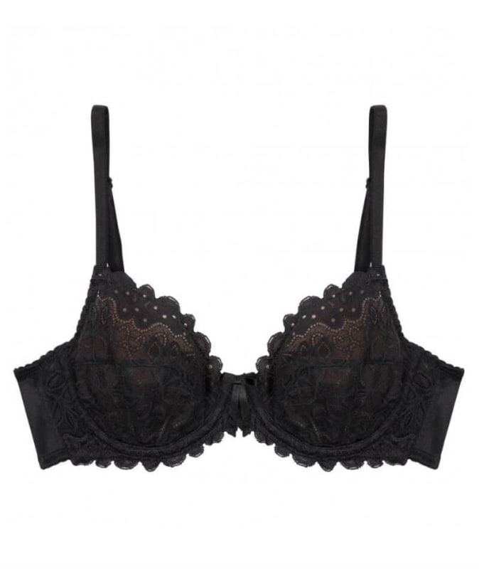 Bendon Yvette Lace Underwire Bra - Black Bras 