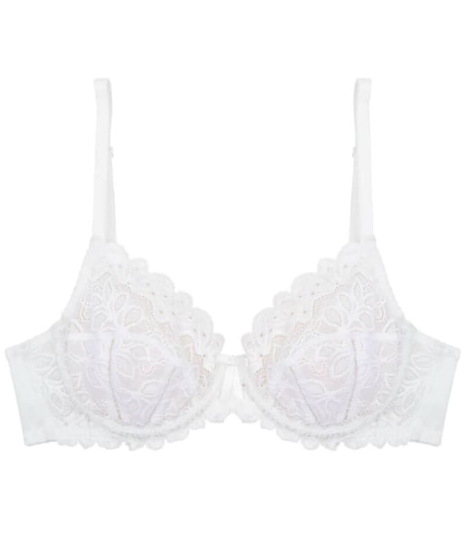 Bendon Yvette Lace Underwire Bra - White Bras 