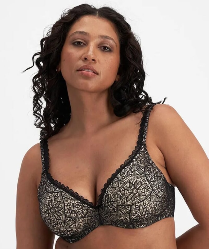 Berlei Barely There Lace Contour Bra - Black Bras 