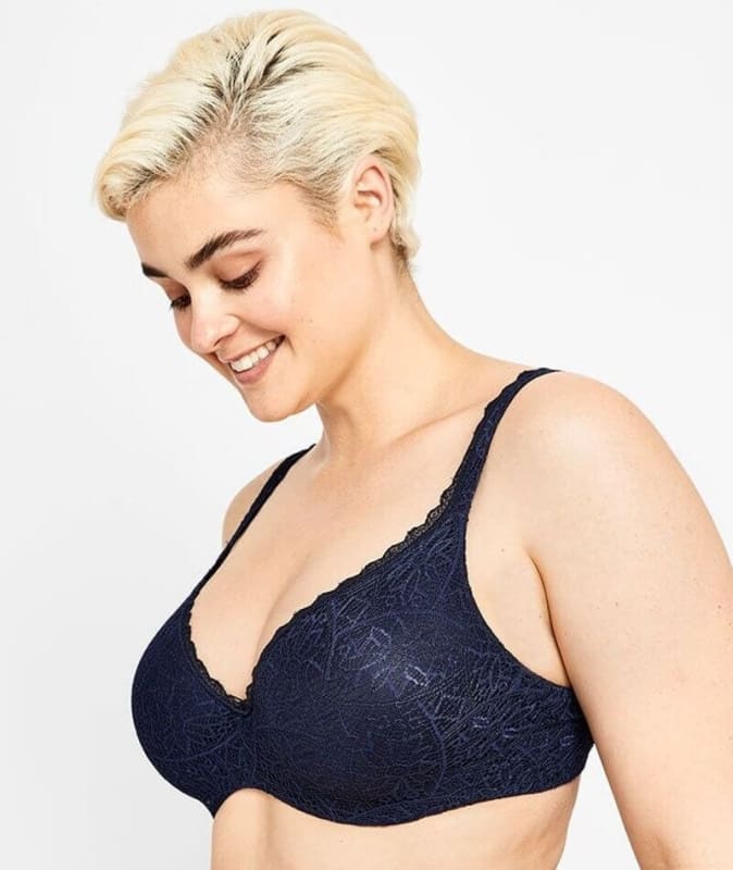 Berlei Barely There Lace Contour Bra - Navy Bras