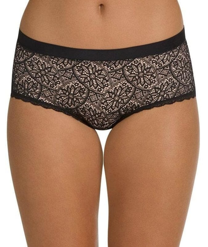 Berlei Barely There Lace Full Brief - Black Knickers