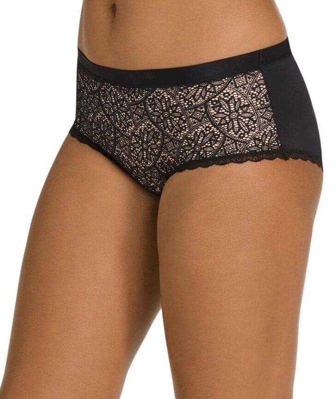 Berlei Barely There Lace Full Brief - Black Knickers