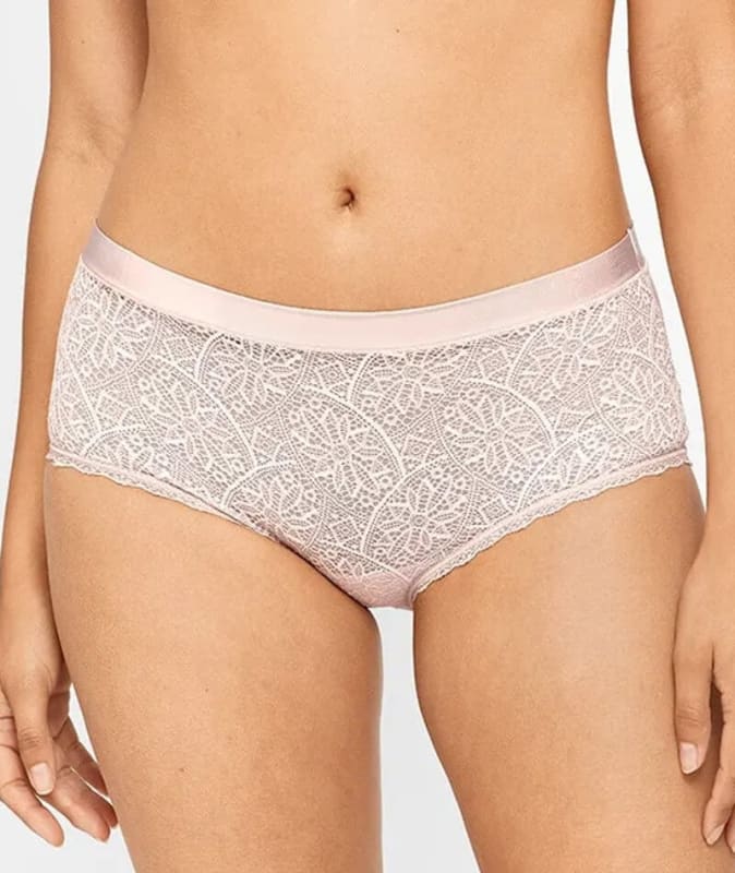 Berlei Barely There Lace Full Brief - Nude Lace Knickers