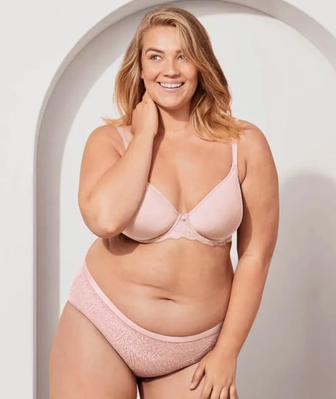 Berlei Barely There Lace Full Brief - Nude Lace Knickers 