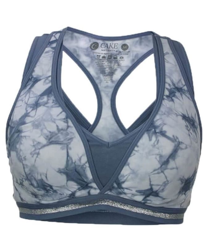 Cake Maternity Lotus Yoga & Hands Free Pumping E-FF Cup Bra - Tie Dye Bras