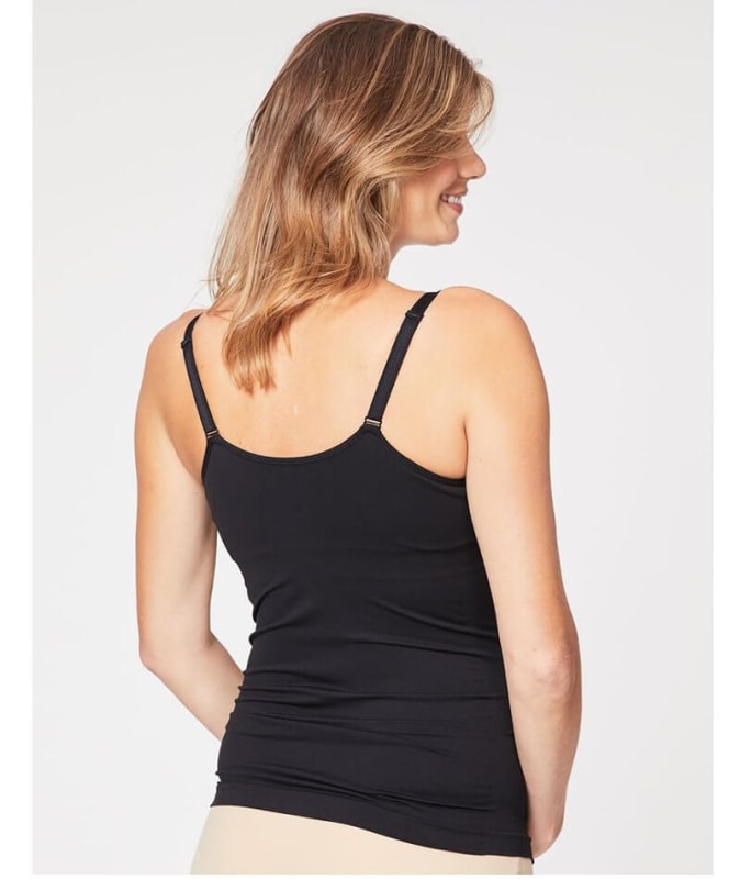 Cake Maternity Toffee Shaping Seamless Nursing Tank - Black Sleep / Lounge