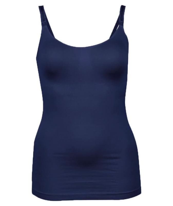 Cake Maternity Toffee Shaping Seamless Nursing Tank - Midnight Blue Sleep 