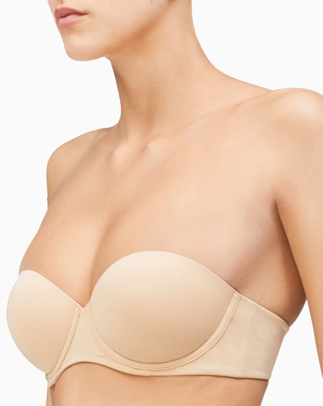 Calvin Klein Strapless Capsule Push Up Strapless Bra - Bare Bras